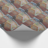 Papier Cadeau Papier d'emballage de BOÎTE À CIGARES (Coin)