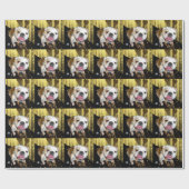 Papier Cadeau Papier d'emballage de bouledogue anglais (Plat)