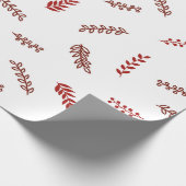 Papier Cadeau Papier d'emballage de branches de vacances (Coin)