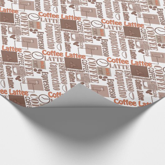 Papier Cadeau Papier d'emballage de café favori (Coin)