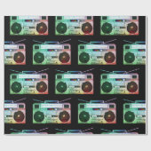 Papier Cadeau Papier d'emballage de caisson de basses, hip hop (Plat)