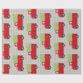 Papier Cadeau Papier d'emballage de camion de Noël (Plat)