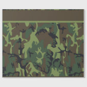 Papier Cadeau Papier d'emballage de Camo (Plat)