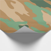 Papier Cadeau Papier d'emballage de camouflage Brown vert de (Coin)