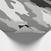 Papier Cadeau Papier d'emballage de camouflage de gris et de (Coin)