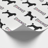 Papier Cadeau Papier d'emballage de caniche (Coin)