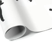 Papier Cadeau Papier d'emballage de caniche (Coin rond)