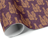 Papier Cadeau Papier d'emballage de Champagne (Coin rond)