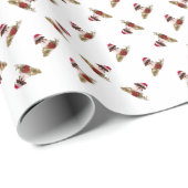 Papier Cadeau Papier d'emballage de chiwawa de vacances (Coin rond)