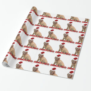 Papier Cadeau Papier d'emballage de Christmas Dogue de Bordeaux