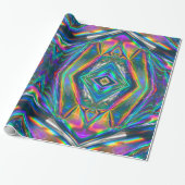 Papier Cadeau Papier d'emballage de chrome iridescent (Déroulé)