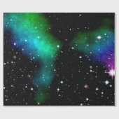 Papier Cadeau Papier d'emballage de ciel étoilé de nuit (Plat)