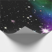 Papier Cadeau Papier d'emballage de ciel étoilé de nuit (Coin)