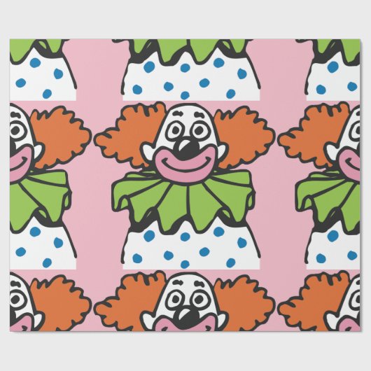 Papier Cadeau Papier d'emballage de clown (Plat)