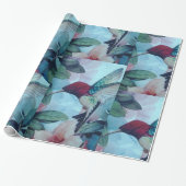 Papier Cadeau Papier d'emballage de colibri (Déroulé)