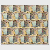 Papier Cadeau Papier d'emballage de colombe (Plat)