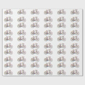 Papier Cadeau Papier d'emballage de conception de bicyclette (Plat)