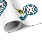 Papier Cadeau Papier d'emballage de conception de raquette de (Coin rond)