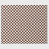 Papier Cadeau Papier d'emballage de contrôles de brun et de (Plat)