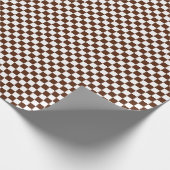 Papier Cadeau Papier d'emballage de contrôles de brun et de (Coin)