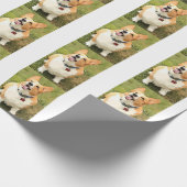 Papier Cadeau Papier d'emballage de corgi (Coin)