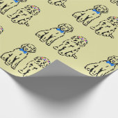 Papier Cadeau Papier d'emballage de couples de chien de (Coin)