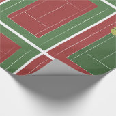Papier Cadeau Papier d'emballage de courts de tennis (Coin)