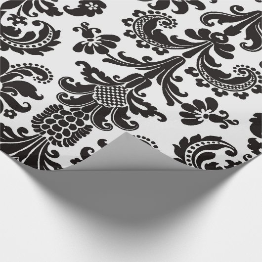 PAPIER CADEAU PAPIER D'EMBALLAGE DE DAMASSÉ (Coin)