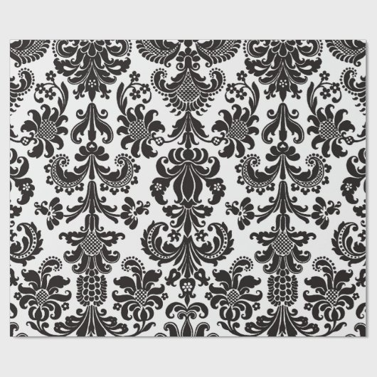 PAPIER CADEAU PAPIER D'EMBALLAGE DE DAMASSÉ (Plat)