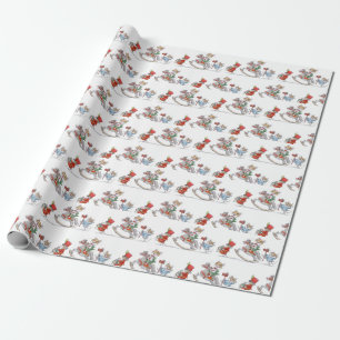 Papier Cadeau Papier d'emballage de défilé de jouet de Noël