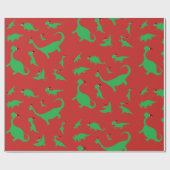 Papier Cadeau papier d'emballage de dinosaure (Plat)