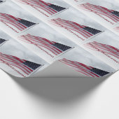 Papier Cadeau Papier d'emballage de drapeau des Etats-Unis de (Coin)
