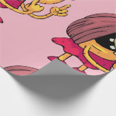 Papier Cadeau Papier d'emballage de femme étrange (Coin)