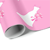 Papier Cadeau Papier d'emballage de Fête de la mariée (Coin rond)