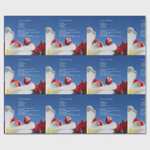 Papier Cadeau Papier d'emballage de Fête de la mariée de cuisine