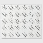 Papier Cadeau Papier d'emballage de fête des pères heureuse (Plat)