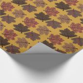 Papier Cadeau Papier d'emballage de feuille d'automne de (Coin)