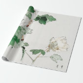 Papier Cadeau Papier d'emballage de FLEUR d'IMPRESSION JAPONAIS (Déroulé)