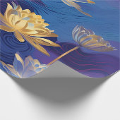 Papier Cadeau papier d'emballage de fleurs de lotus (Coin)