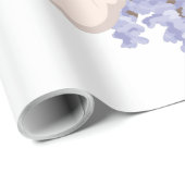 Papier Cadeau papier d'emballage de fleurs de temps de printemps (Coin rond)