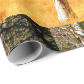 Papier Cadeau papier d'emballage de forêt de tremble (Coin rond)