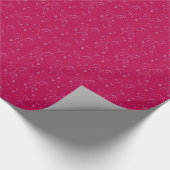 Papier Cadeau Papier d'emballage de Fuschia (Coin)