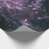 Papier Cadeau Papier d'emballage de galaxie pourpre (Coin)