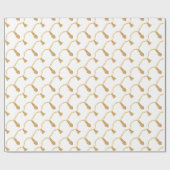 Papier Cadeau Papier d'emballage de goût or (Plat)