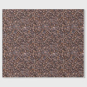 Papier Cadeau Papier d'emballage de grain de café (Plat)