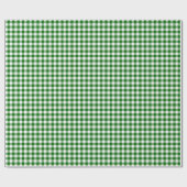 Papier Cadeau Papier d'emballage de guingan vert de guingan de (Plat)