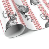 Papier Cadeau papier d'emballage de jackalope (Coin rond)