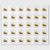 Papier Cadeau Papier d'emballage de Jésus de bébé de joyeux (Plat)