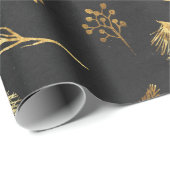 Papier Cadeau Papier d'emballage de joyeuses vacances de (Coin rond)