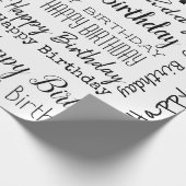 Papier Cadeau Papier d'emballage de joyeux anniversaire (Coin)